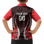 Canterbury 2026 Rugby Custom Kid Hawaiian Shirt NZ Maori Silver Fern LT14