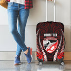 Canterbury 2026 Rugby Custom Luggage Cover NZ Maori Silver Fern