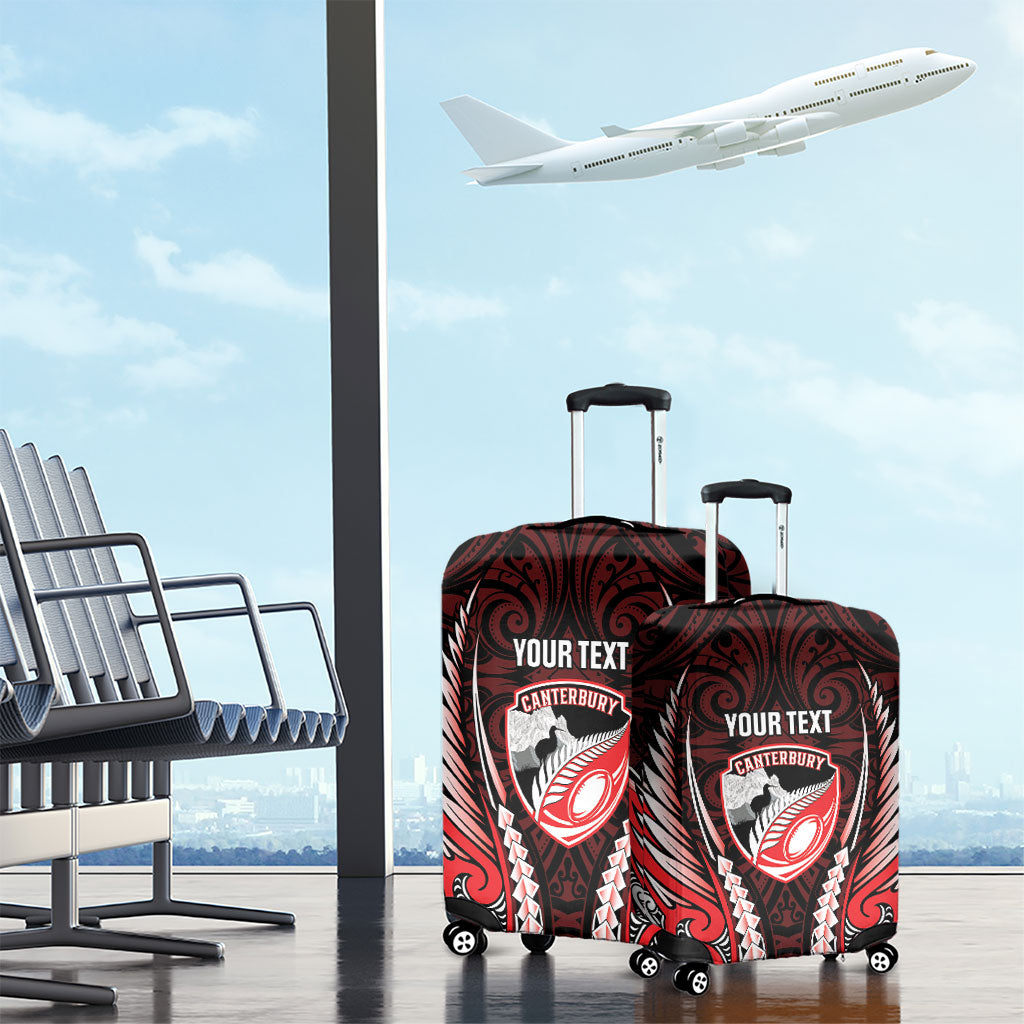 Canterbury 2026 Rugby Custom Luggage Cover NZ Maori Silver Fern