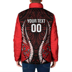 Canterbury 2026 Rugby Custom Padded Jacket NZ Maori Silver Fern