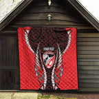 Canterbury 2026 Rugby Custom Quilt NZ Maori Silver Fern
