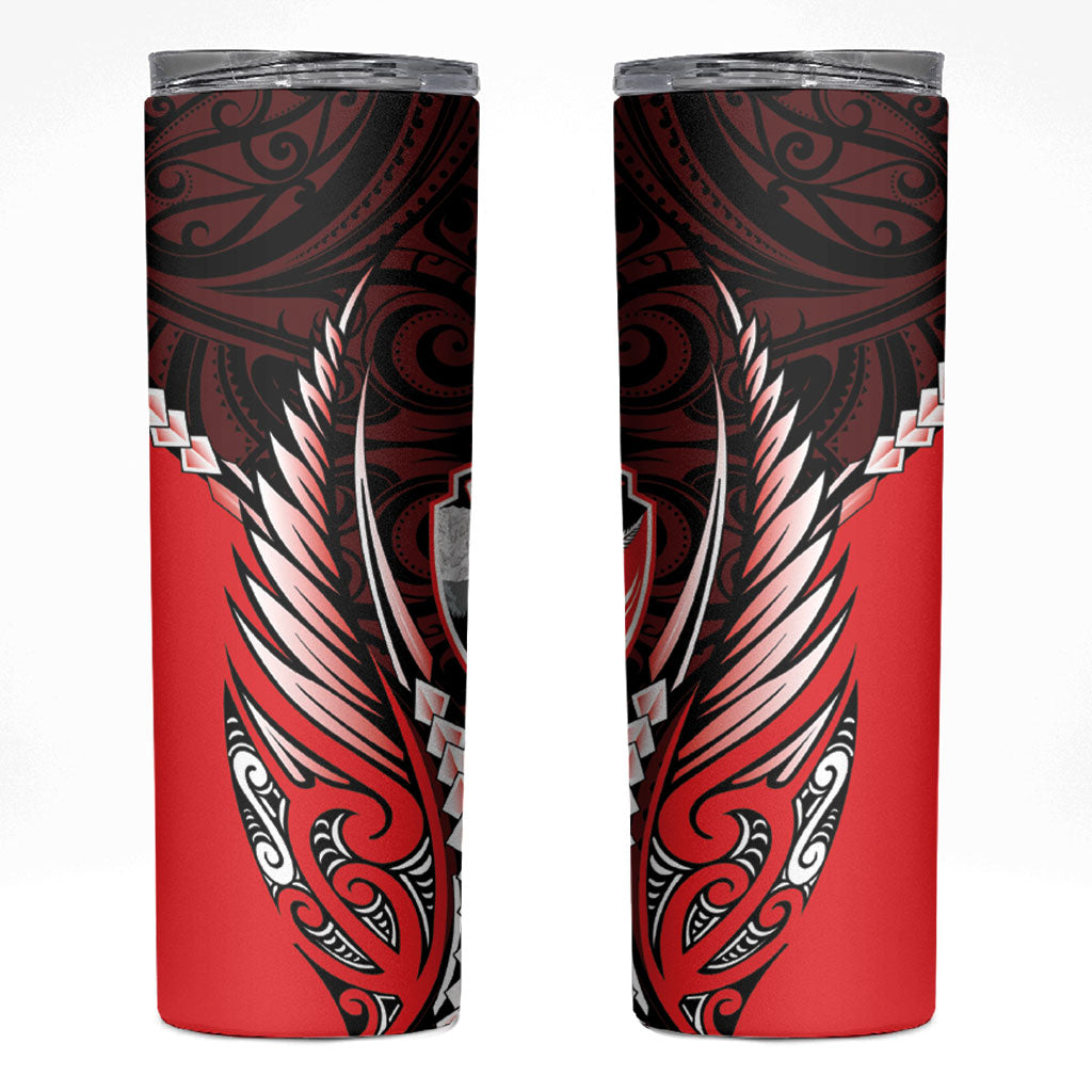 Canterbury 2026 Rugby Custom Skinny Tumbler NZ Maori Silver Fern