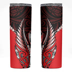 Canterbury 2026 Rugby Custom Skinny Tumbler NZ Maori Silver Fern