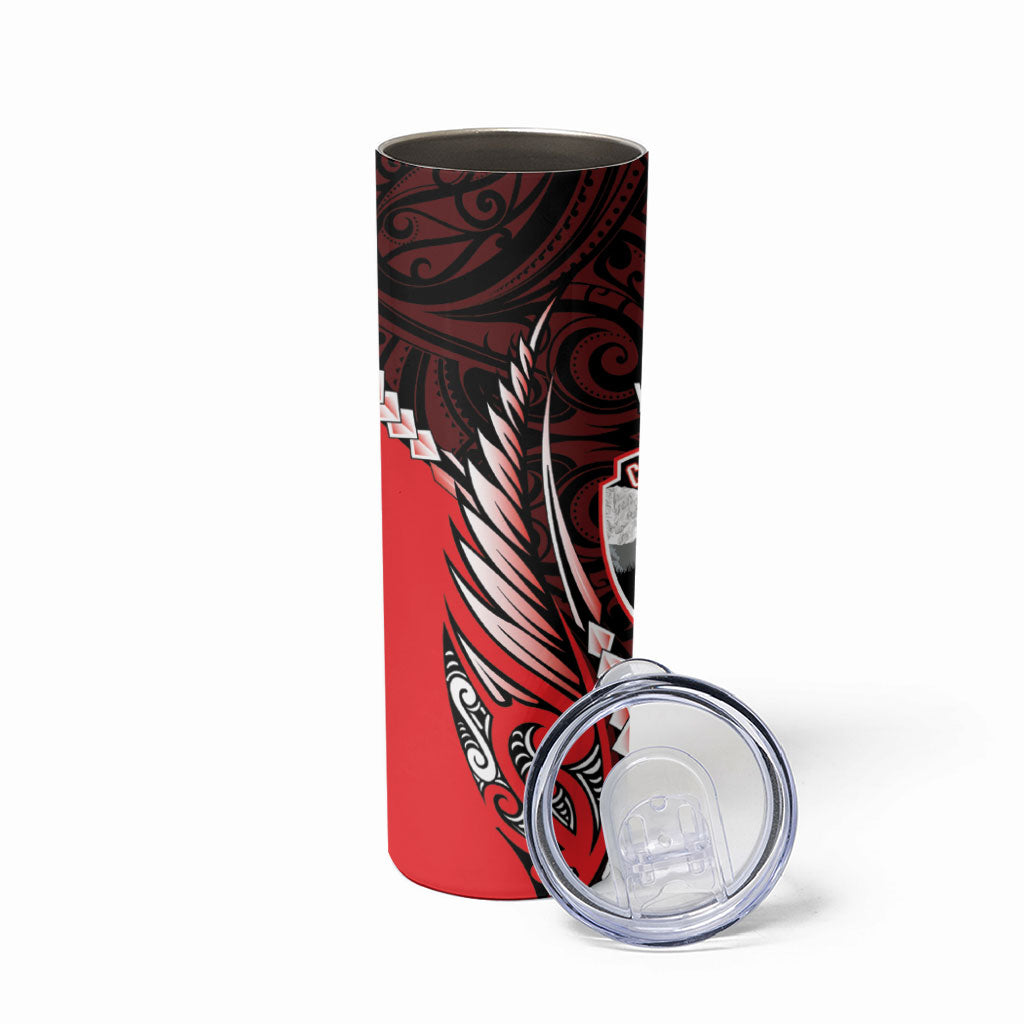 Canterbury 2026 Rugby Custom Skinny Tumbler NZ Maori Silver Fern