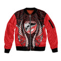 Canterbury 2026 Rugby Custom Sleeve Zip Bomber Jacket NZ Maori Silver Fern