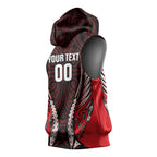 Canterbury 2026 Rugby Custom Sleeveless Hoodie NZ Maori Silver Fern