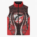 Canterbury 2026 Rugby Custom Sleeveless Puffer Jacket NZ Maori Silver Fern