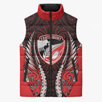 Canterbury 2026 Rugby Custom Sleeveless Puffer Jacket NZ Maori Silver Fern