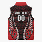 Canterbury 2026 Rugby Custom Sleeveless Puffer Jacket NZ Maori Silver Fern
