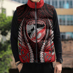 Canterbury 2026 Rugby Custom Sleeveless Puffer Jacket NZ Maori Silver Fern