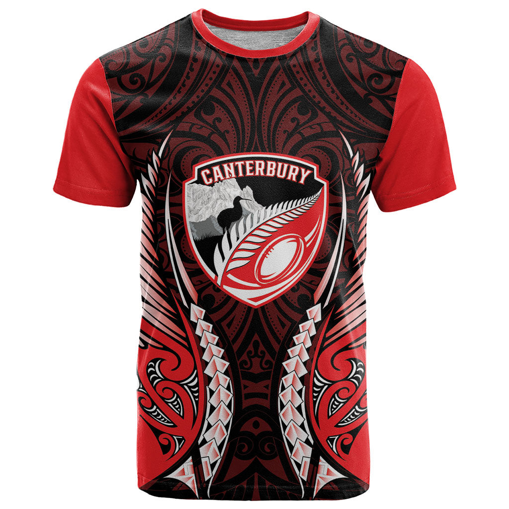 Canterbury 2026 Rugby Custom T Shirt NZ Maori Silver Fern
