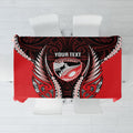 Canterbury 2026 Rugby Custom Tablecloth NZ Maori Silver Fern