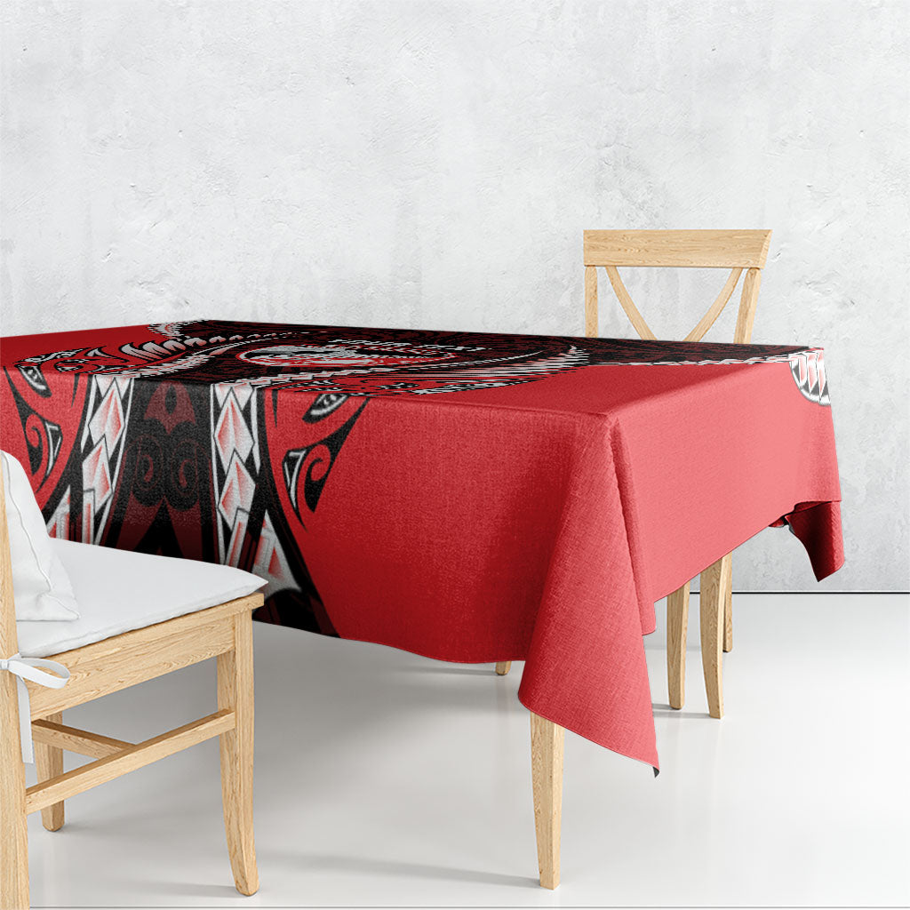 Canterbury 2026 Rugby Custom Tablecloth NZ Maori Silver Fern