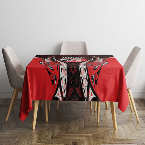 Canterbury 2026 Rugby Custom Tablecloth NZ Maori Silver Fern