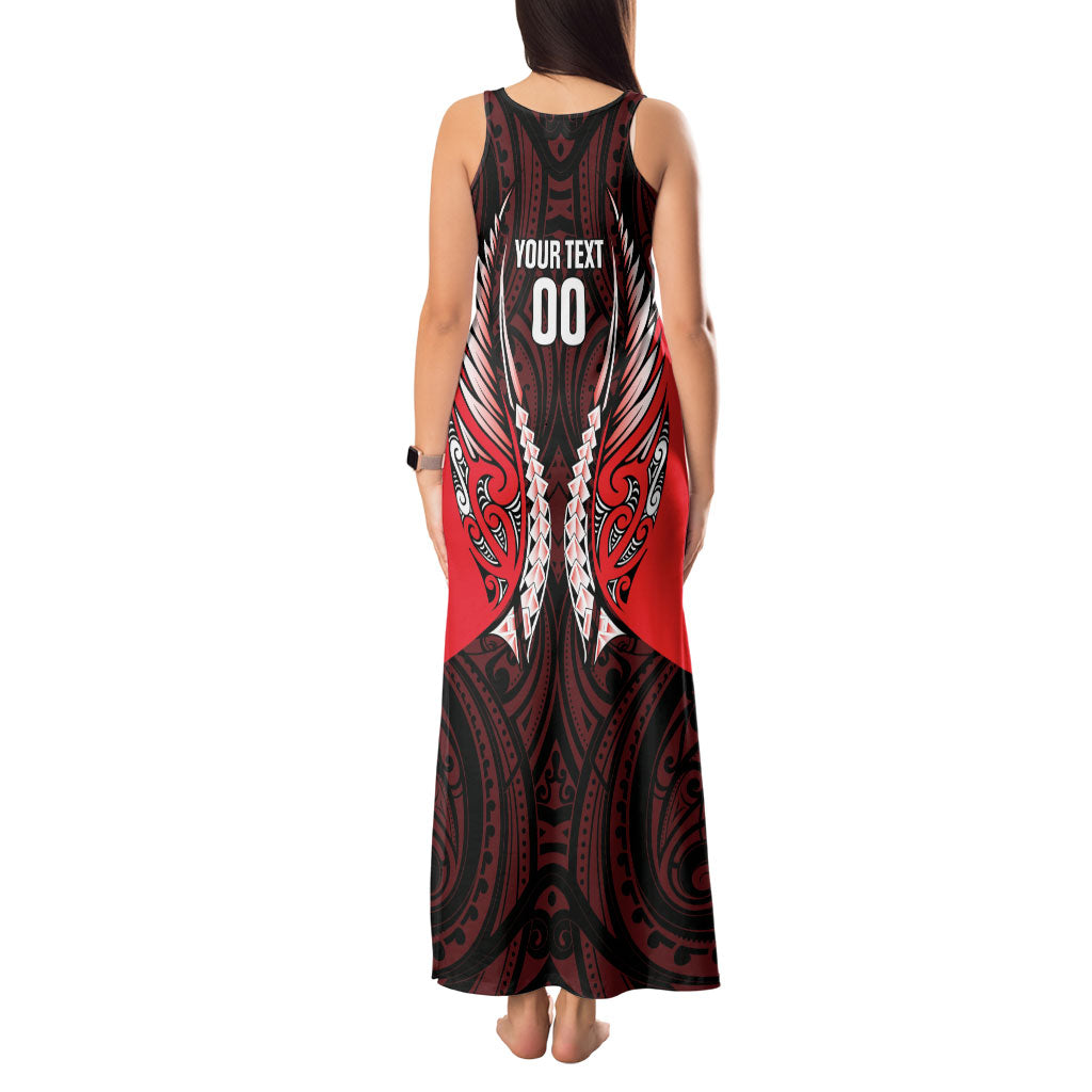 Canterbury 2026 Rugby Custom Tank Maxi Dress NZ Maori Silver Fern