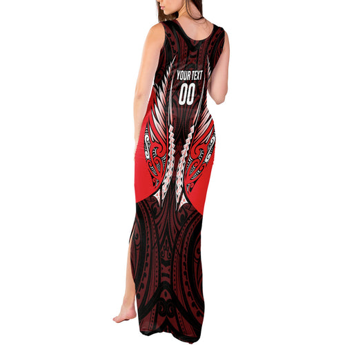 Canterbury 2026 Rugby Custom Tank Maxi Dress NZ Maori Silver Fern