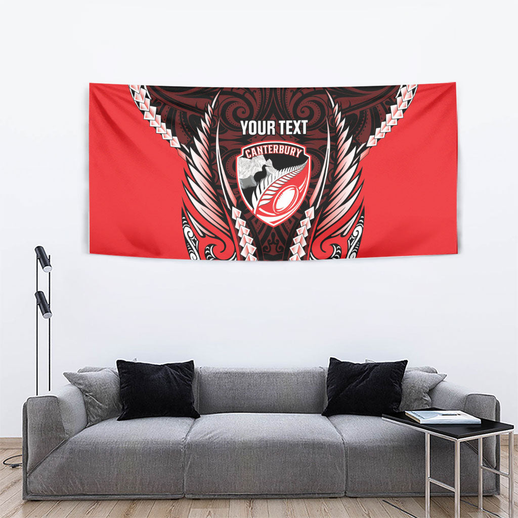 Canterbury 2026 Rugby Custom Tapestry NZ Maori Silver Fern