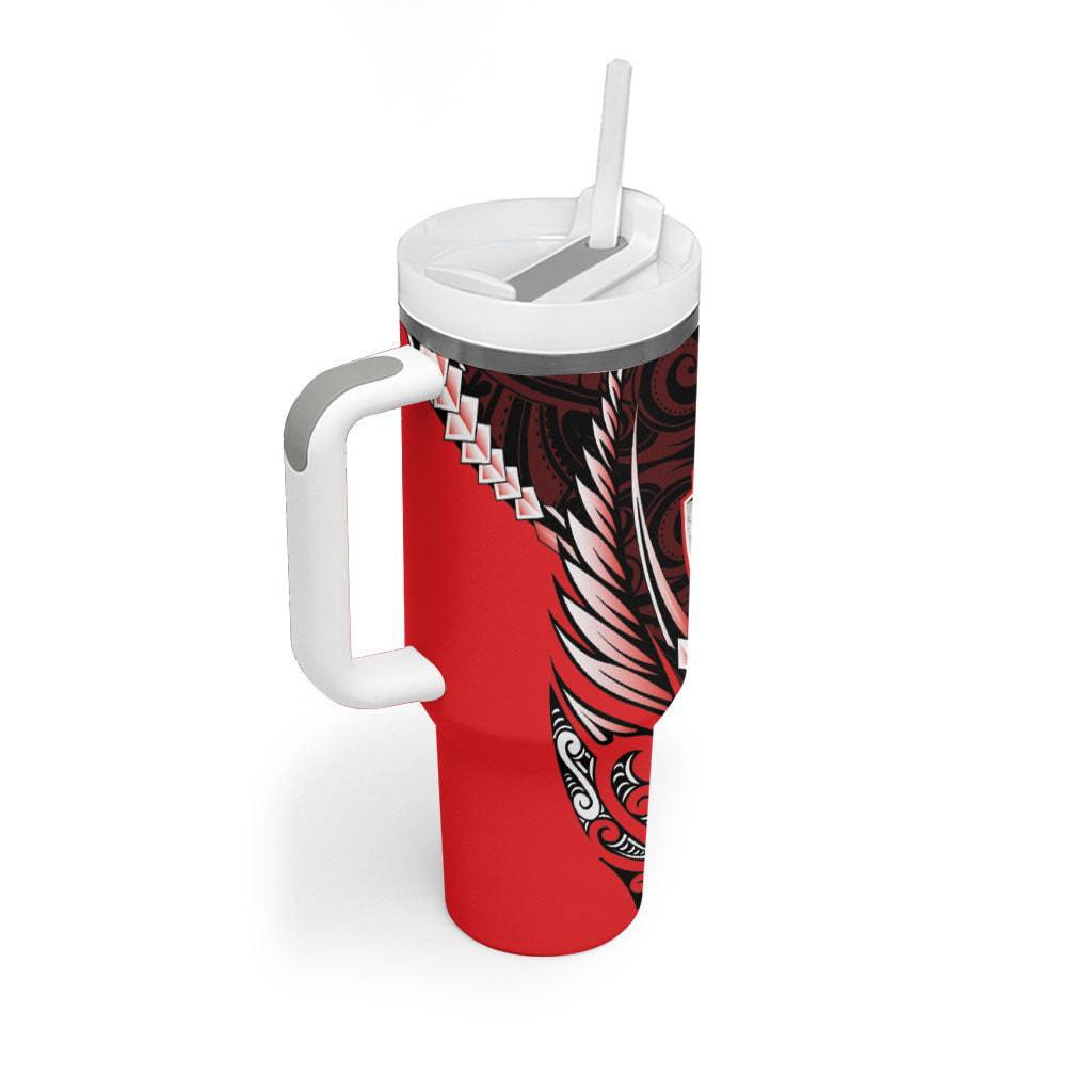 Canterbury 2026 Rugby Custom Tumbler With Handle NZ Maori Silver Fern