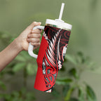 Canterbury 2026 Rugby Custom Tumbler With Handle NZ Maori Silver Fern