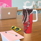 Canterbury 2026 Rugby Custom Tumbler With Handle NZ Maori Silver Fern