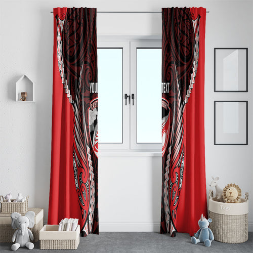 Canterbury 2026 Rugby Custom Window Curtain NZ Maori Silver Fern