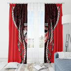 Canterbury 2026 Rugby Custom Window Curtain NZ Maori Silver Fern