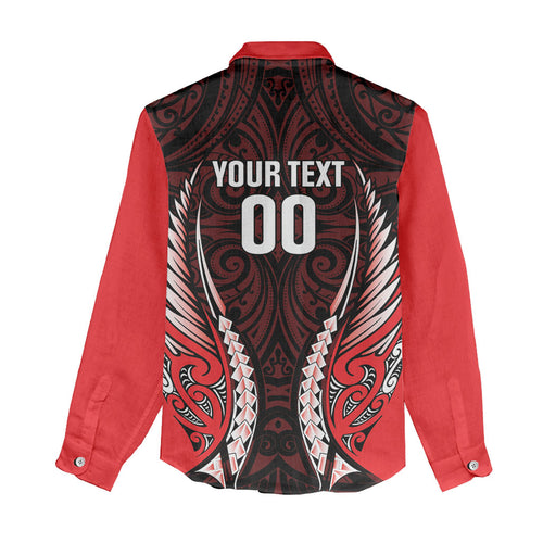 Canterbury 2026 Rugby Custom Women Casual Shirt NZ Maori Silver Fern