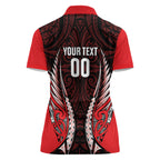 Canterbury 2026 Rugby Custom Women Polo Shirt NZ Maori Silver Fern