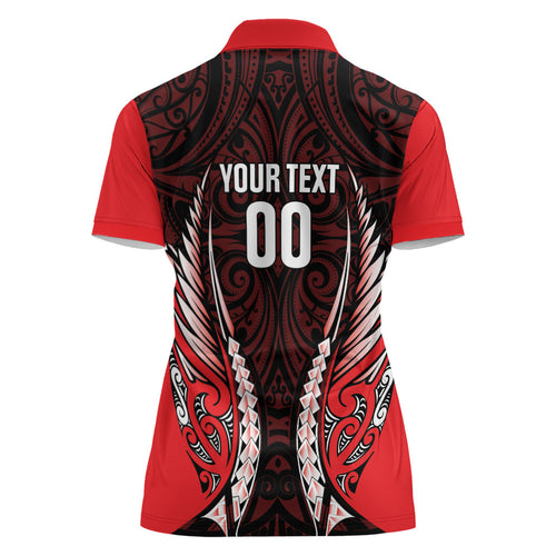 Canterbury 2026 Rugby Custom Women Polo Shirt NZ Maori Silver Fern