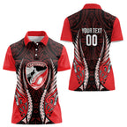 Canterbury 2026 Rugby Custom Women Polo Shirt NZ Maori Silver Fern