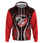 Canterbury 2026 Rugby Custom Zip Hoodie NZ Maori Silver Fern