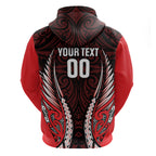 Canterbury 2026 Rugby Custom Zip Hoodie NZ Maori Silver Fern