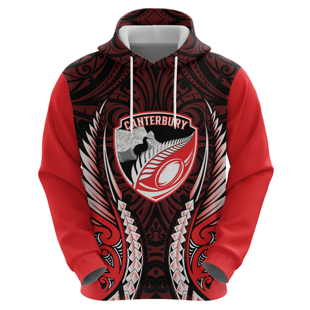 Canterbury 2026 Rugby Custom Zip Hoodie NZ Maori Silver Fern