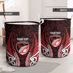 Counties Manukau 2026 Rugby Custom Laundry Basket NZ Maori Silver Fern