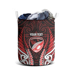 Counties Manukau 2026 Rugby Custom Laundry Basket NZ Maori Silver Fern