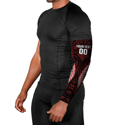 Counties Manukau 2026 Rugby Custom Arm Sleeves NZ Maori Silver Fern