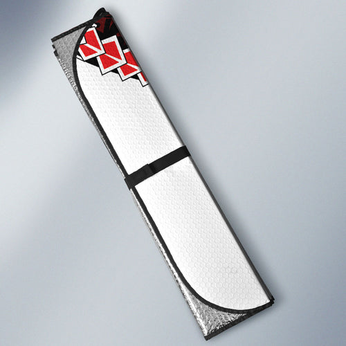Counties Manukau 2026 Rugby Custom Auto Sun Shade NZ Maori Silver Fern