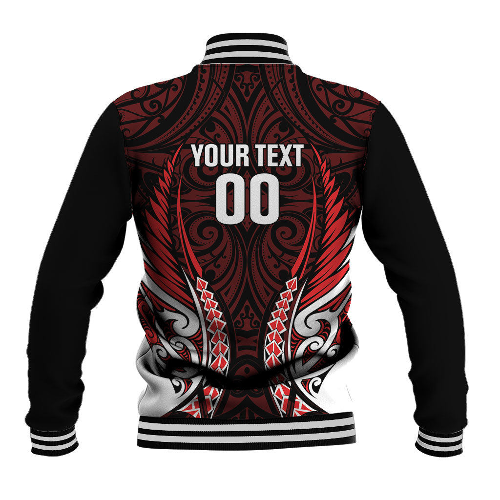 Counties Manukau 2026 Rugby Custom Baseball Jacket NZ Maori Silver Fern
