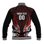 Counties Manukau 2026 Rugby Custom Baseball Jacket NZ Maori Silver Fern