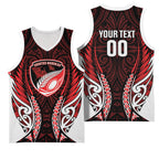 Counties Manukau 2026 Rugby Custom Basketball Jersey NZ Maori Silver Fern