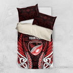 Counties Manukau 2026 Rugby Custom Bedding Set NZ Maori Silver Fern