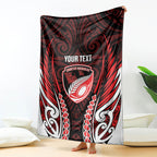 Counties Manukau 2026 Rugby Custom Blanket NZ Maori Silver Fern
