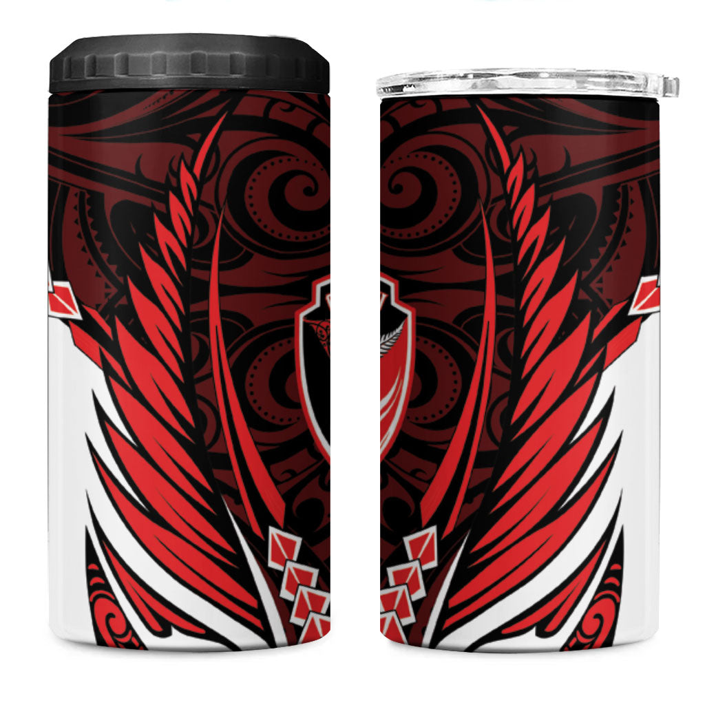 Counties Manukau 2026 Rugby Custom 4 in 1 Can Cooler Tumbler NZ Maori Silver Fern