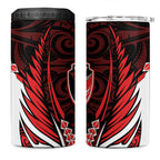 Counties Manukau 2026 Rugby Custom 4 in 1 Can Cooler Tumbler NZ Maori Silver Fern