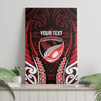 Counties Manukau 2026 Rugby Custom Canvas Wall Art NZ Maori Silver Fern