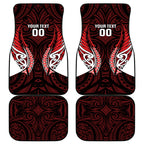 Counties Manukau 2026 Rugby Custom Car Mats NZ Maori Silver Fern