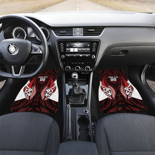 Counties Manukau 2026 Rugby Custom Car Mats NZ Maori Silver Fern