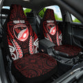 Counties Manukau 2026 Rugby Custom Car Seat Cover NZ Maori Silver Fern