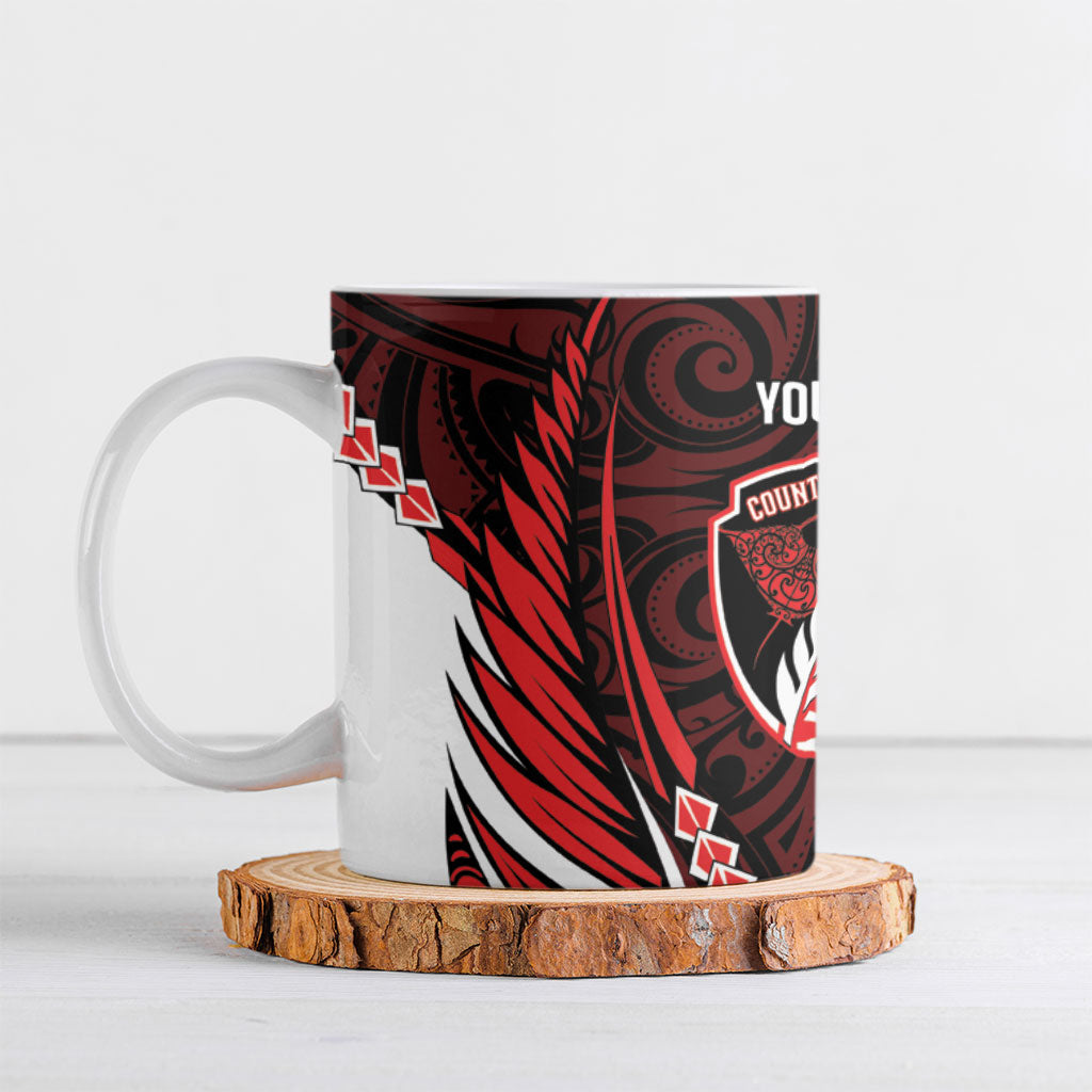 Counties Manukau 2026 Rugby Custom Ceramic Mug NZ Maori Silver Fern