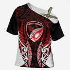 Counties Manukau 2026 Rugby Custom Cross Shoulder Shirt NZ Maori Silver Fern